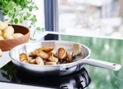 KitchenAid Koekenpannenset - Multi-Ply RVS - ø 24 en 28 cm - zonder anti-aanbaklaag