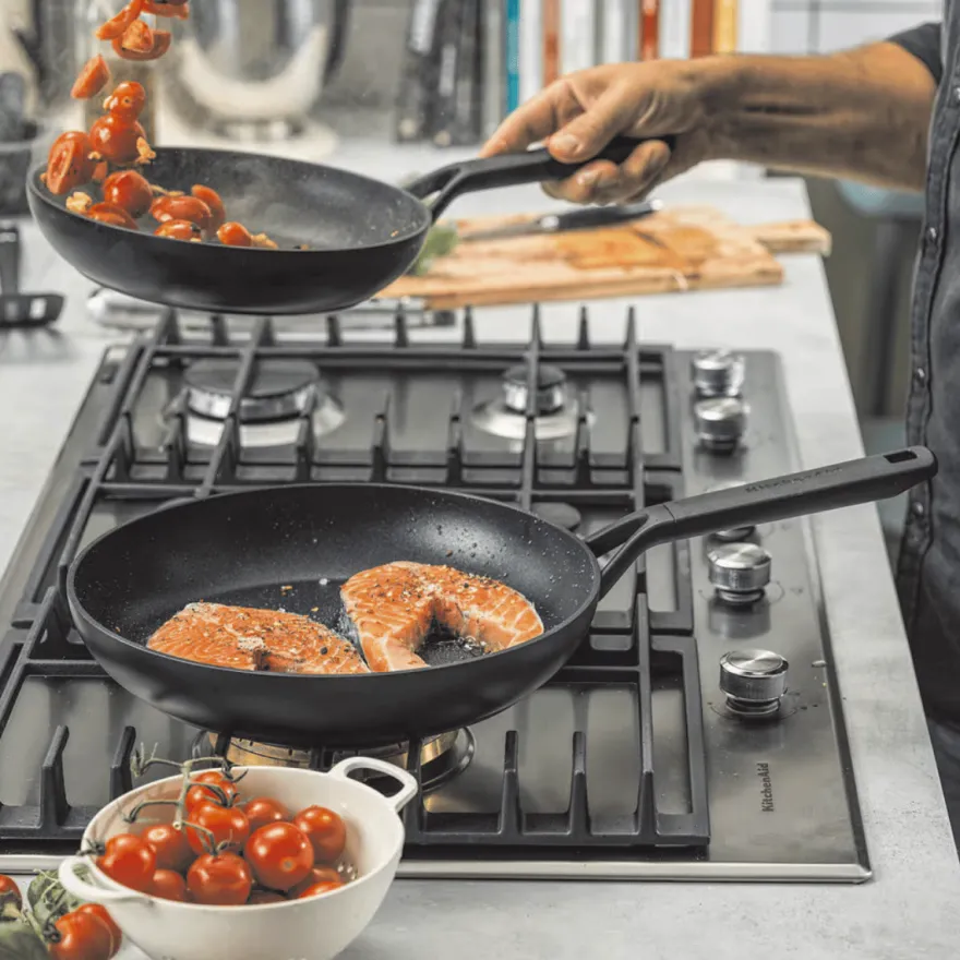 KitchenAid Koekenpannenset Classic Forged 3-delig - ø 20, 24 & 28 cm - keramische anti-aanbaklaag