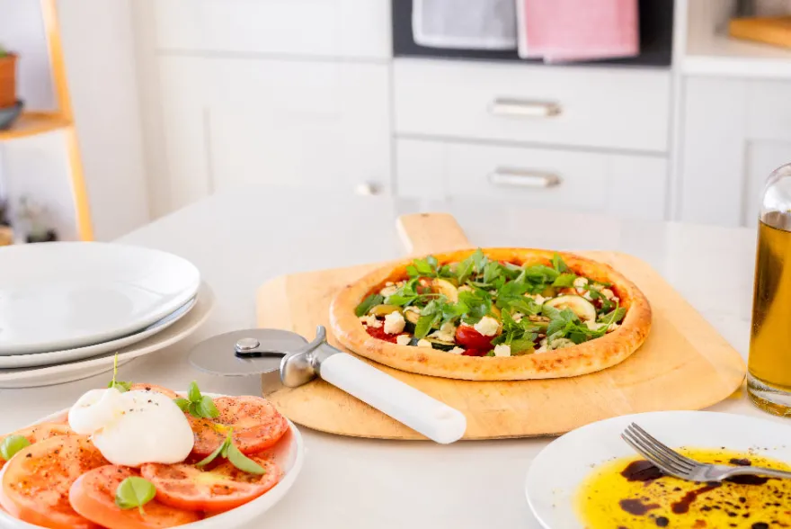 KitchenAid Pizzasnijder Classic Porselein Wit 23.5 cm