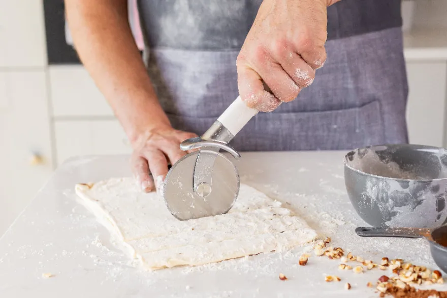 KitchenAid Pizzasnijder Classic Porselein Wit 23.5 cm