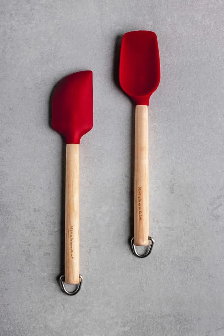 KitchenAid Spatelset Core Keizerrood Berkenhout 2-delig