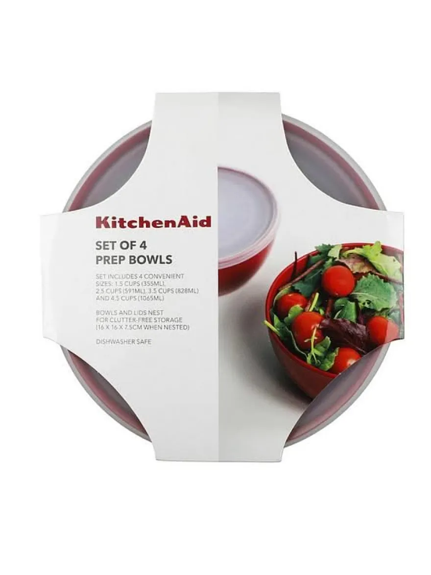KitchenAid Vershoudbakjes / Kommen Core Keizerrood - met deksels - 4 Stuks