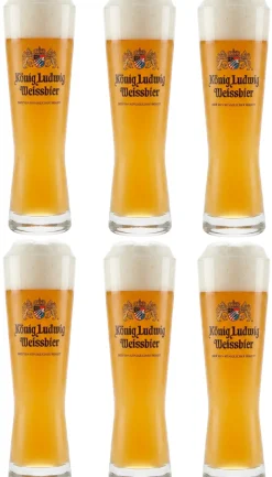 Konig Ludwig Bierglazen Weizen - 500 ml - 6 stuks