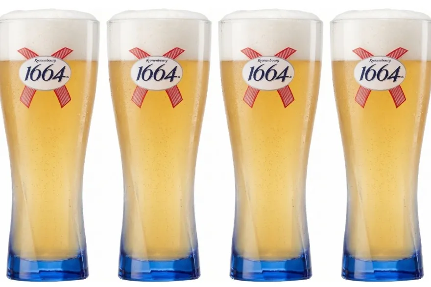 Kronenbourg 1664 Blanc Bierglazen 250 ml - 4 stuks