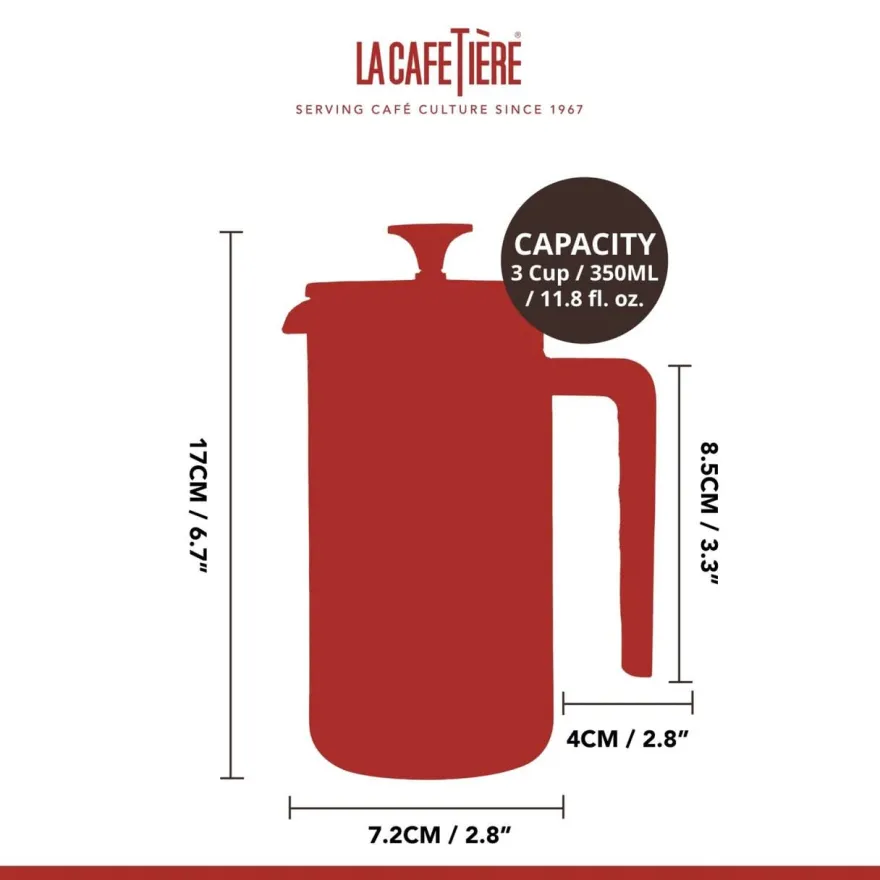 La Cafetière Cafetiere Pisa Zwart 350 ml / 3 kops