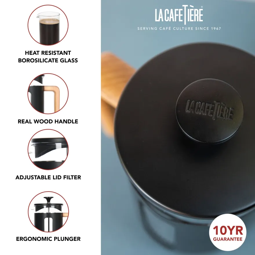 La Cafetière Cafetiere Pisa Zwart 350 ml / 3 kops