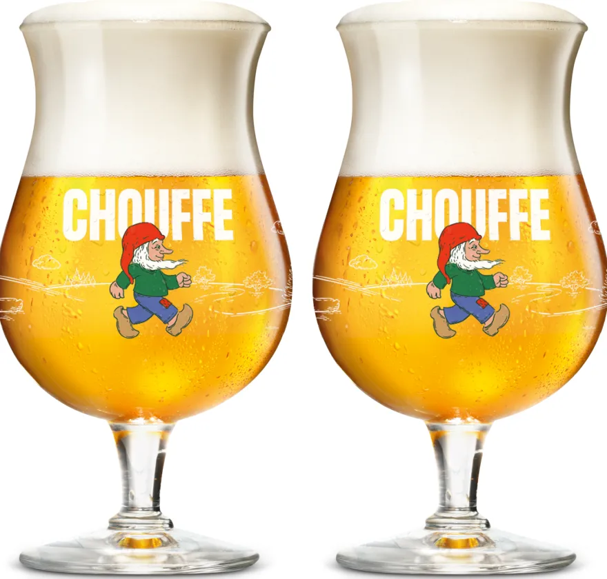 La Chouffe Bierglazen - 330 ml - 2 stuks