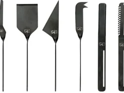 Laguiole Style de Vie Kaasmes en Botermes Zwart - 6 stuks
