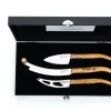 Laguiole Style de Vie Kaasmessenset Luxury Line Olijfhout - 3 stuks