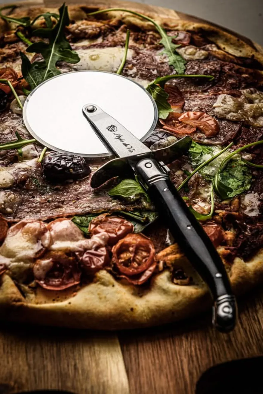 Laguiole Style de Vie Pizzasnijder Premium Line Zwart