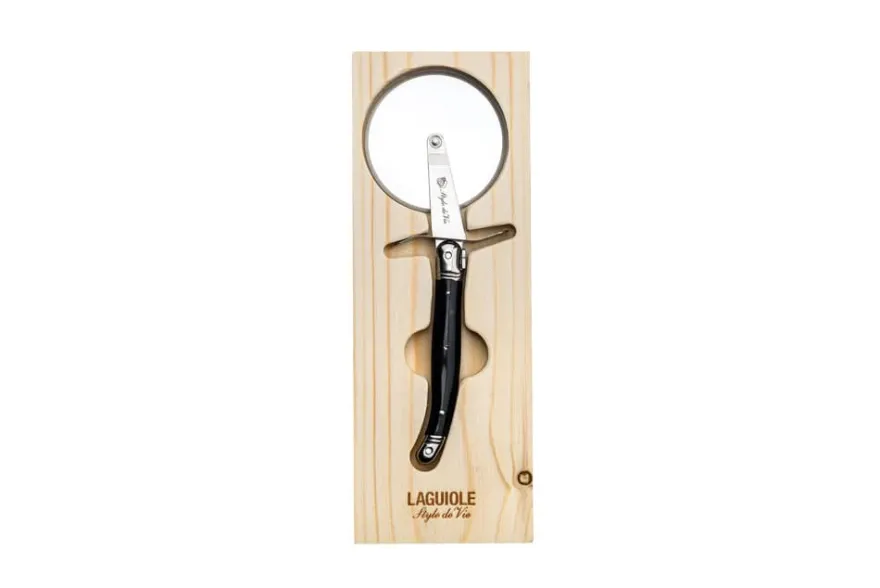 Laguiole Style de Vie Pizzasnijder Premium Line Zwart