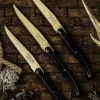 Laguiole Style de Vie Steakmessen Prestige Line Goud - 6 stuks
