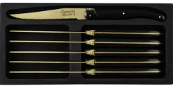 Laguiole Style de Vie Steakmessen Prestige Line Goud - 6 stuks
