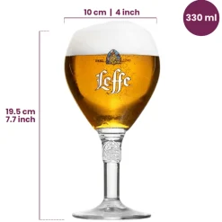 Leffe Bierglazen 250 ml - 4 Stuks