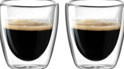 Leonardo Dubbelwandige Espresso Glazen Duo 100 ml - 2 Stuks