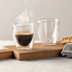 Leonardo Dubbelwandige Espresso Glazen Duo 100 ml - 2 Stuks