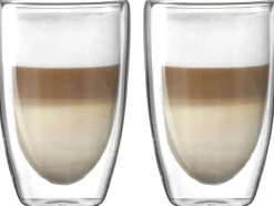 Leonardo Dubbelwandige Latte Macchiato Glazen Duo 400 ml - 2 stuks