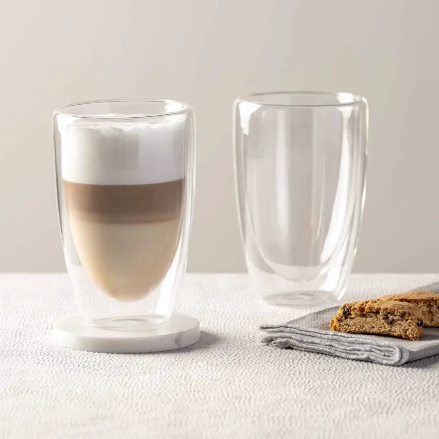 Leonardo Dubbelwandige Latte Macchiato Glazen Duo 400 ml - 2 stuks