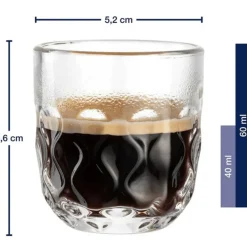 Leonardo Espressoglazen - Gocce Due - 60 ml - 2 Stuks