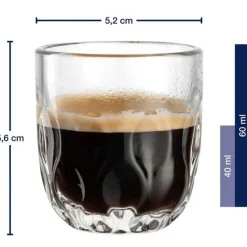 Leonardo Espressoglazen - Gocce Tre - 60 ml - 2 Stuks
