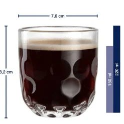 Leonardo Koffieglazen - Gocce Uno - 220 ml - 2 stuks