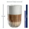 Leonardo Latte Macchiato Glazen - Gocce Tre - 390 ml - 2 Stuks