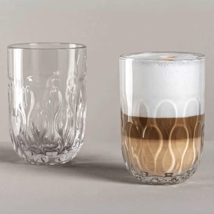 Leonardo Latte Macchiato Glazen - Gocce Tre - 390 ml - 2 Stuks