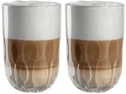 Leonardo Latte Macchiato Glazen - Gocce Tre - 390 ml - 2 Stuks