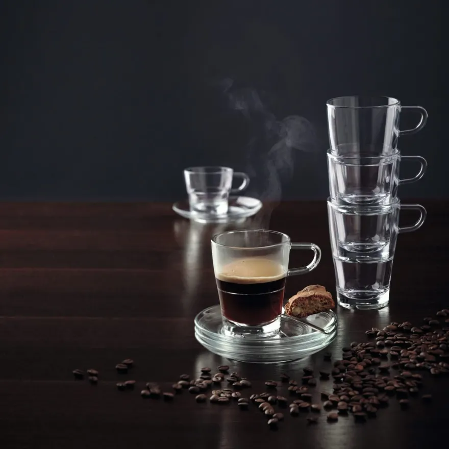 Leonardo Latte Macchiato Glazen Senso - Stapelbaar - 350 ml - 6 stuks