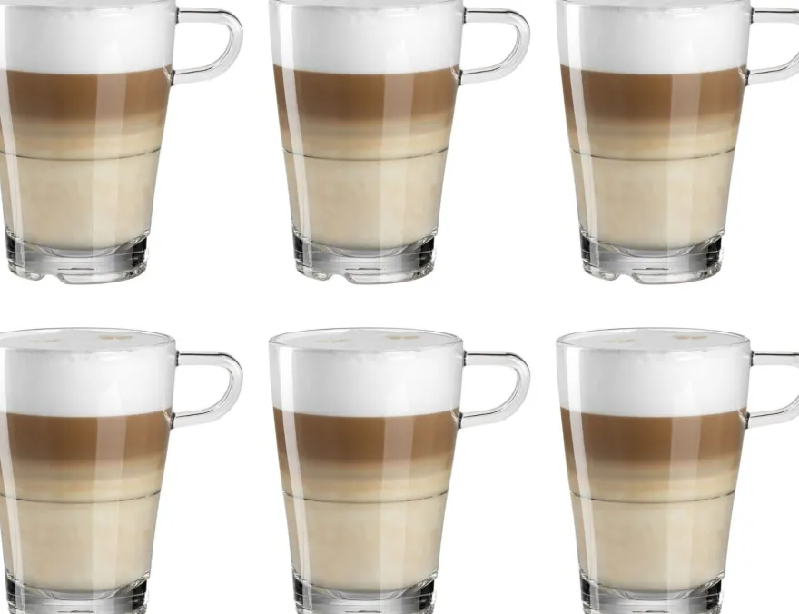 Leonardo Latte Macchiato Glazen Senso - Stapelbaar - 350 ml - 6 stuks