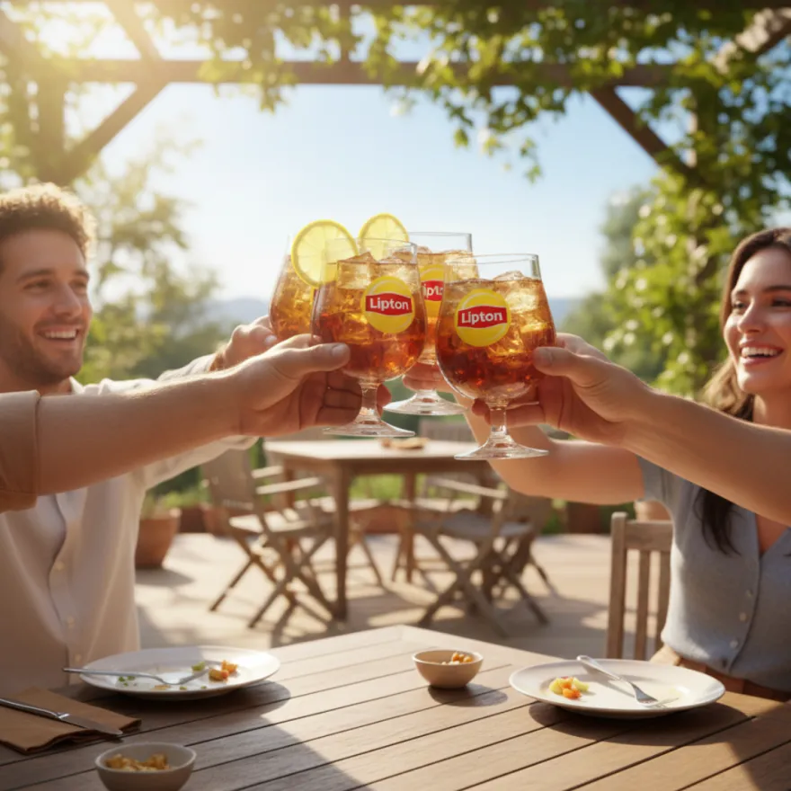 Lipton Ice Tea Bol Glazen - Transparant - 250 ml - 6 stuks