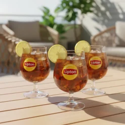 Lipton Ice Tea Bol Glazen - Transparant - 250 ml - 6 stuks
