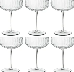 Luigi Bormioli Champagneglazen - Flutes - Champagnecoupe - Speakeasies - 300 ml - 6 Stuks
