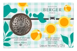 Maison Berger Autoparfum / Autodiffuser Estivale Graphic - Zest of Verbena - met navulling