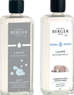 Maison Berger Navulling - voor geurbrander - So Neutral + Cotton Caress - 2 x 1 liter