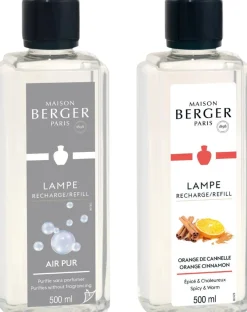 Maison Berger Navulling - voor geurbrander - So Neutral + Orange Cinnamon - 2 x 500 ml