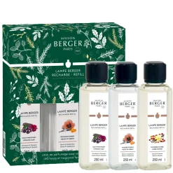 Maison Berger Triopack Navulling - voor geurbrander - Magical - Hypnotic Oud, Velvet of Orient & Amber Powder - 3x 250 ml