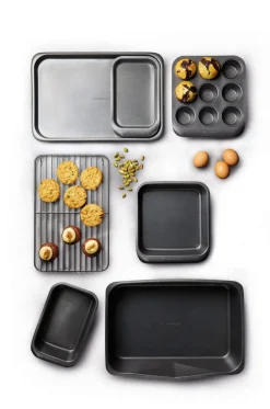 MasterClass Bakset Smart Space 7-Delig - Standaard anti-aanbaklaag