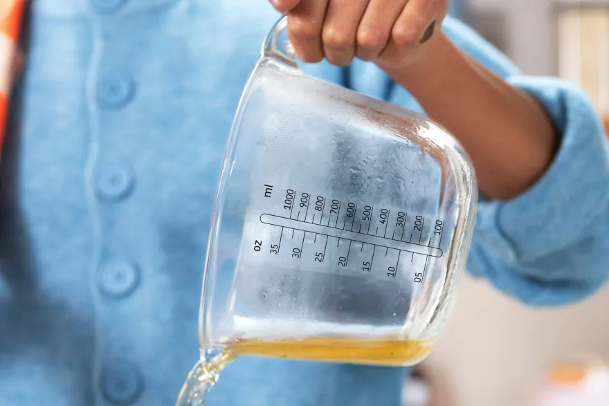 Mepal Glazen Maatbeker Chef It Chalk - met Deksel - 1 liter