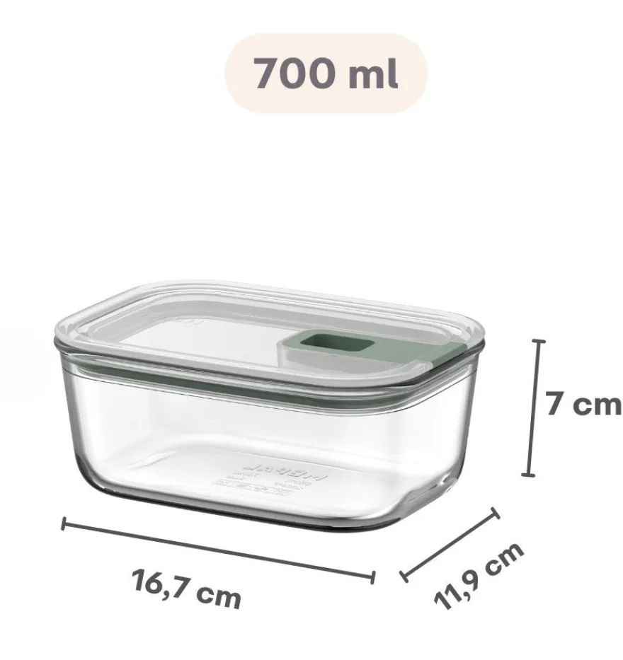 Mepal Glazen Vershoudbakje EasyClip Nordic Sage - 700 ml