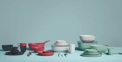 Mepal Serviesset Silueta Nordic White 8-delig / 2 personen - 2 borden, 2 diepe borden, 2 kommen en 2 bekers