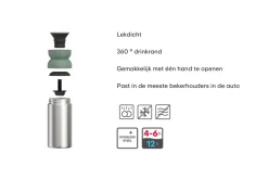 Mepal Thermosbeker Ellipse Nordic Black - 350 ml