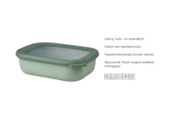 Mepal Vershoudbakjes Cirqula Nordic Black Rechthoekig 3-delig - 750 ml + 1.5 liter + 3 liter
