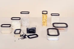 Mepal Voorraadpotten set Modula Zwart 3-delig