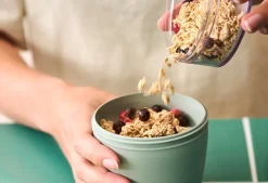 Mepal Yoghurt Beker / Muesli Beker / Lunchpot Ellipse Nordic Sage - 500 ml + 200 ml