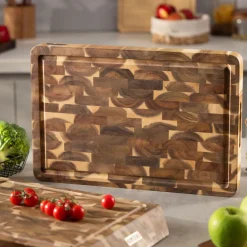 Namture Hakblok / Snijplank Acacia Kopshout Classic - 45 x 30 cm - Houten Bereidingsplank
