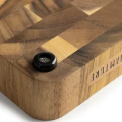 Namture Houten Snijplank Acacia Kopshout M - 28 x 18 cm - Houten Snij- en Bereidingsplank