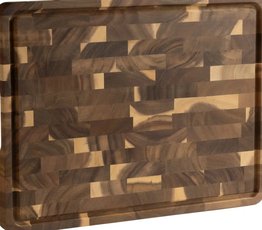 Namture Houten Snijplank Acacia Kopshout XL - 40 x 30 cm - Houten Snij- en Bereidingsplank