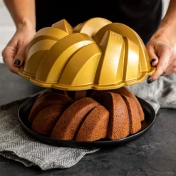 Nordic Ware Tulbandvorm Braided Bundt Goud - Gietaluminium - ø 27 cm