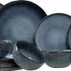 Ona Serviesset Duna Blue 12-delig / 4 personen - 4 dinerborden, 4 ontbijtborden en 4 kommen